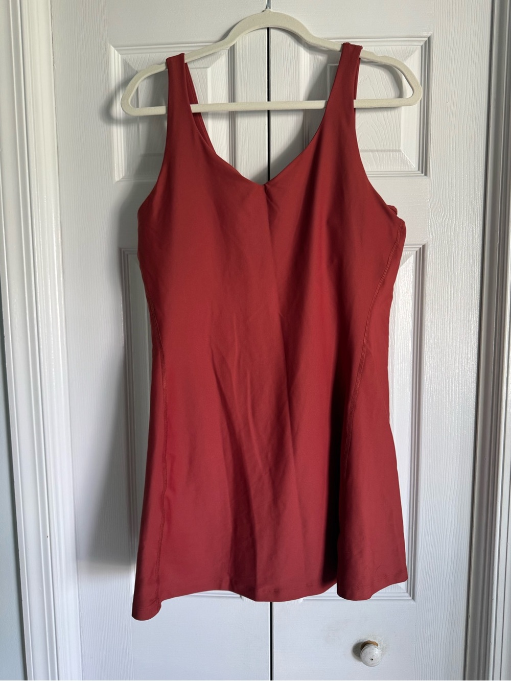 Women's Rust Red Tank Top Dress